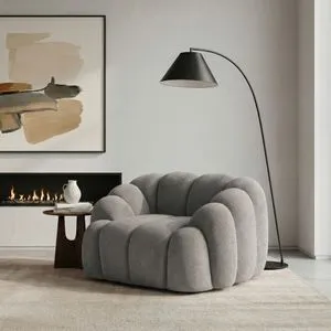 Octavio - Grey Grey 1-Seat Sofa