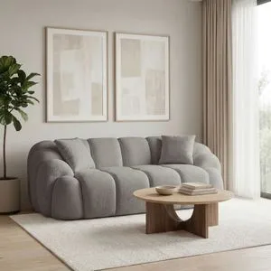 Octavio - Grey Grey 2-Seat Sofa