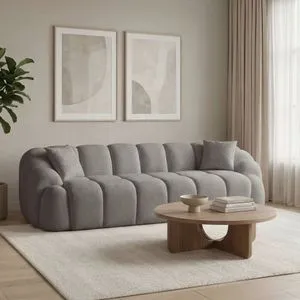 Octavio - Grey Grey 4-Seat Sofa