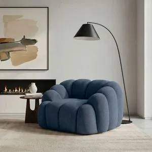 Octavio - Navy Blue Navy Blue 1-Seat Sofa
