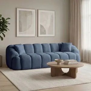Octavio - Navy Blue Navy Blue 4-Seat Sofa