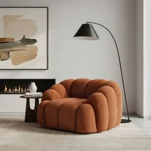 Octavio - Tile Red Tile Red 1-Seat Sofa