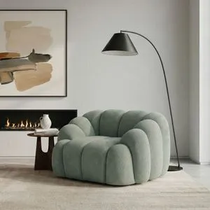 Octavio - Turquoise Turquoise 1-Seat Sofa