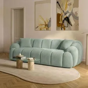 Octavio - Turquoise Turquoise 3-Seat Sofa