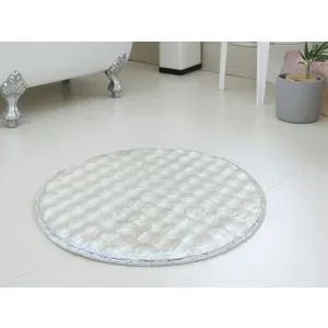 Okrugla Prostirka za kupatilo fi 100cm Bela boja