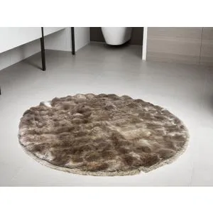 Okrugla Prostirka za kupatilo fi 100cm Braon boja