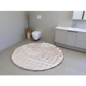 Okrugla Prostirka za kupatilo fi 100cm Roze boja