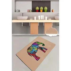 Olifant - Beige (80 x 100) Multicolor Bathmat