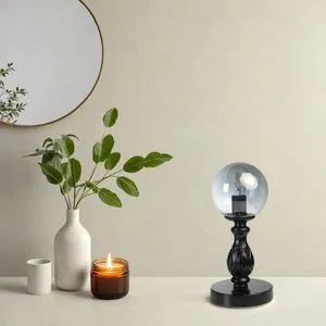 Olimpiyat Siyah Füme Camlı Masa Lambası Black
Fume Table Lamp