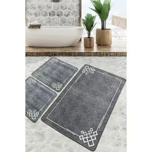 Olita Multicolor Bathmat Set (3 Pieces)