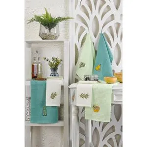 Olive Multicolor Kitchen Towel Set (6 Pieces)