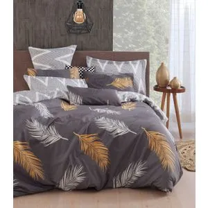Olivia - Gold, Grey vPoly Gold
Grey Double Quilt Cover Set (DE)