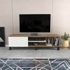 Olyo - Walnut, White Walnut
White TV Stand