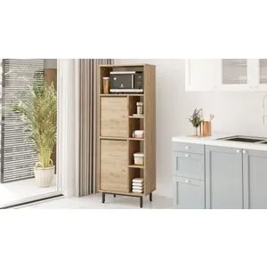 On10A-S Walnut Kitchen Cabinet