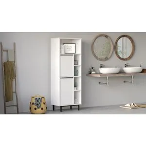 On10C-W White Bathroom Cabinet