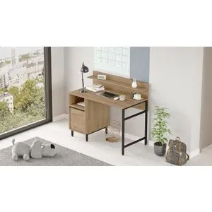 On16-S Walnut Study Desk