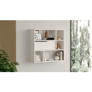 On5-W White Wall Shelf