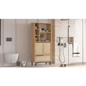 On9C-Su Walnut
Oak Bathroom Cabinet