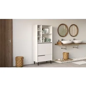 On9C-W White Bathroom Cabinet