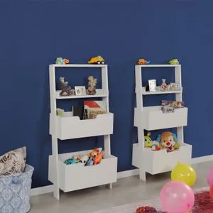 Only Double - White White Bookshelf