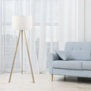 Opviq AYD-1523 Lampa za Pod sa Belim Hrastom