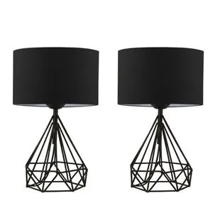 Opviq AYD-2974 Black Table Lamp Set (2 Pieces)- OŠTEĆENO