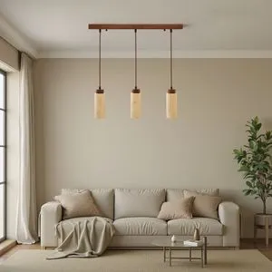 Opviq luster Babıl-R, 3 × GU10, orah / bež