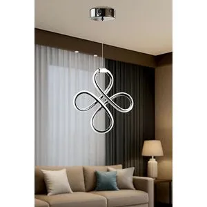 Opviq luster Yonca, hrom