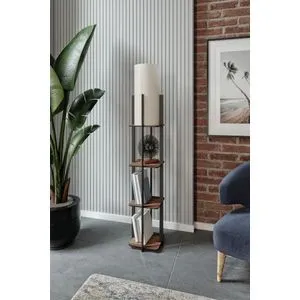 Opviq podna lampa Quatro, visina 135 cm, orah
