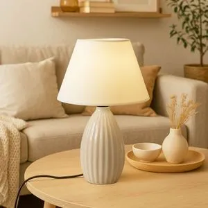 Opviq stona lampa 241894, visina 31 cm, krem