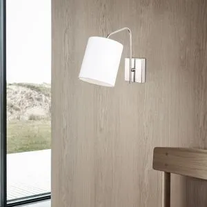 Opviq zidna lampa Ve 6002, nikl / bela
