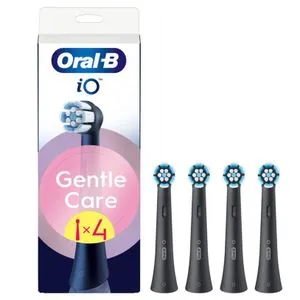 Oral-B Gentle care Black 4 kom, Zamenski nastavci za električne četkice 4 kom, Crna boja