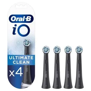 Oral-B iO Ultimate Clean zamenske glave za električnu četkicu za zube, 4 komada, crna
