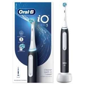 Oral-B iO3 Black, Elektična četkica za zube, Crna