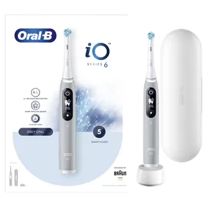 Oral-B Power iO6 Gray Opal Električna četkica za zube, Siva