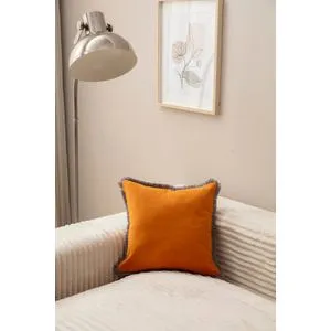 Orange v2 Orange Cushion Cover