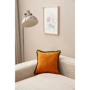 Orange v4 Orange Cushion Cover