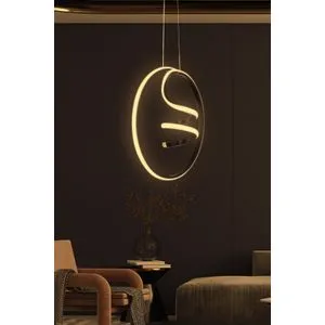 Orionis Black-Yellow Light Black Chandelier