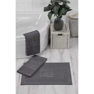 Orma - Anthracite Anthracite Bathmat Set (3 Pieces)