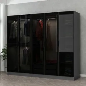Ormar Hanah Home Kale - 6652 Antracit Crni