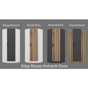 Ormar Kale Corner Anthracite - 190 cm