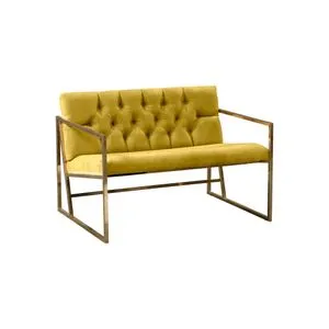 Oslo Gold - Mustard Mustard 2-Seat Sofa