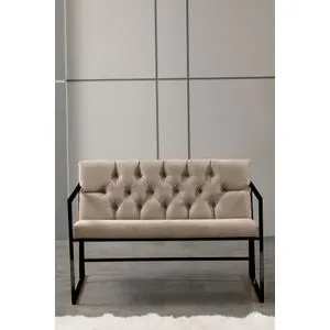 Oslo - Light Brown Light Brown 2-Seat Sofa