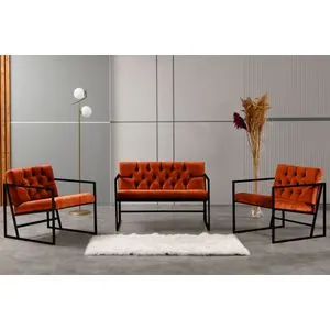 Oslo - Tile Red Tile Red Sofa Set