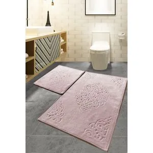 Ottoman - Powder Multicolor Bathmat Set (2 Pieces)