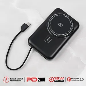 Oxpower PDW12 12000mAh 3u1 magnetic Power bank prenosiva baterija crna