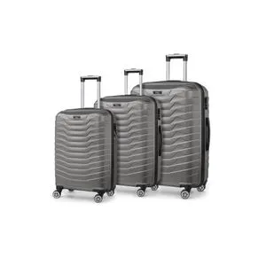 P55UCVLZ02 Anthracite Suitcase Set (3 Pieces)