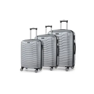 P55UCVLZ04 Grey Suitcase Set (3 Pieces)