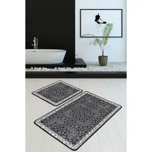 Paisley Djt Black
Anthracite
White Bathmat Set (2 Pieces)