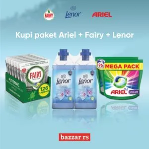 Paket za domaćinstvo -  Ariel, Fairy i Lenor 2 XXL